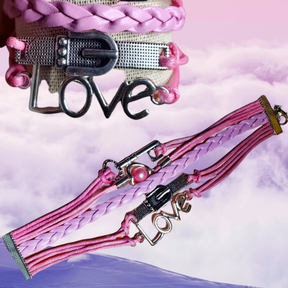 🛍2/$10🛍🤎❤BRAIDED ROPE BRACELETS 💙💜